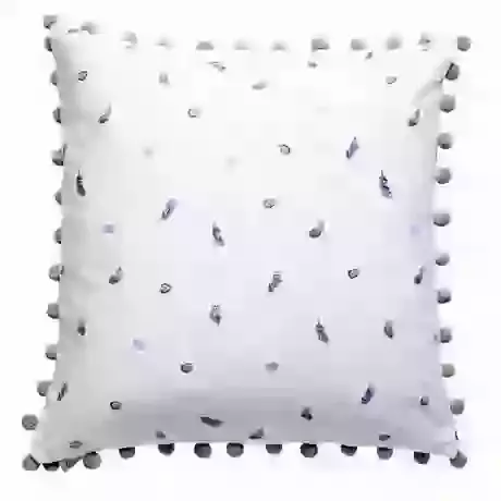 Cushion with Pom Poms